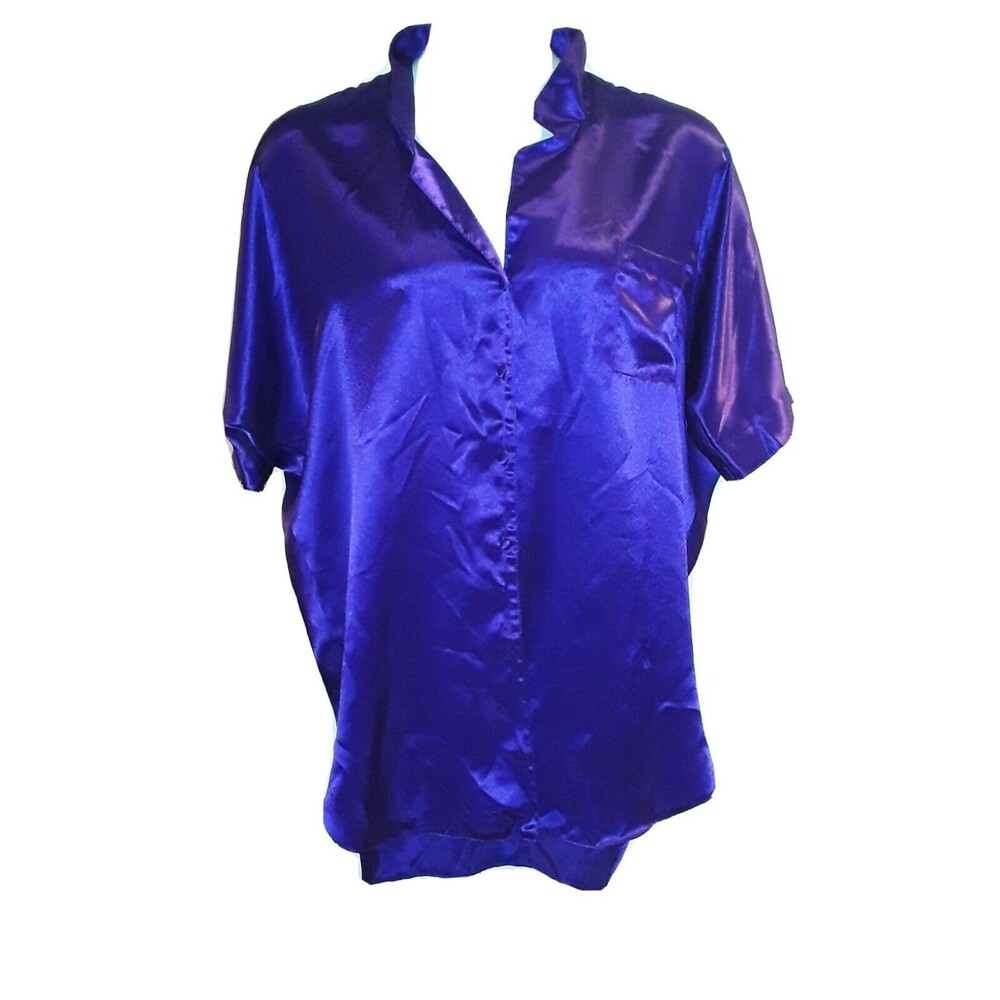 Vintage Intimate Moments Size Large Nightgown Royal Purple Womens
